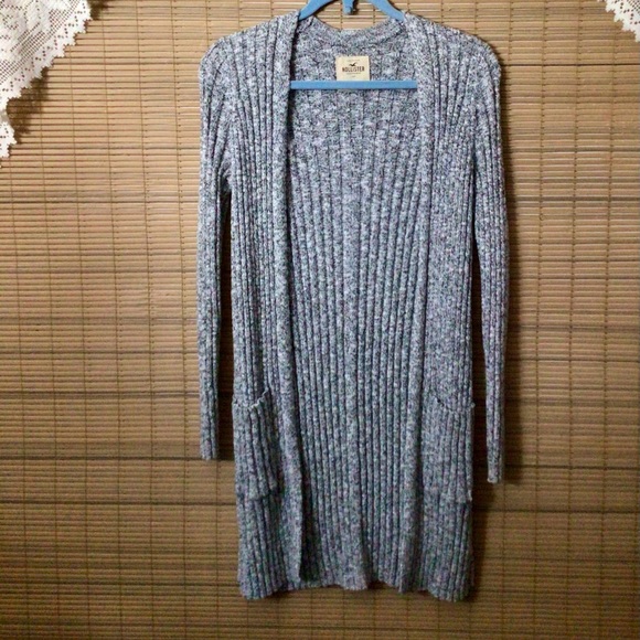 HOLLISTER black & white long unstructured cardigan. - Picture 6 of 10